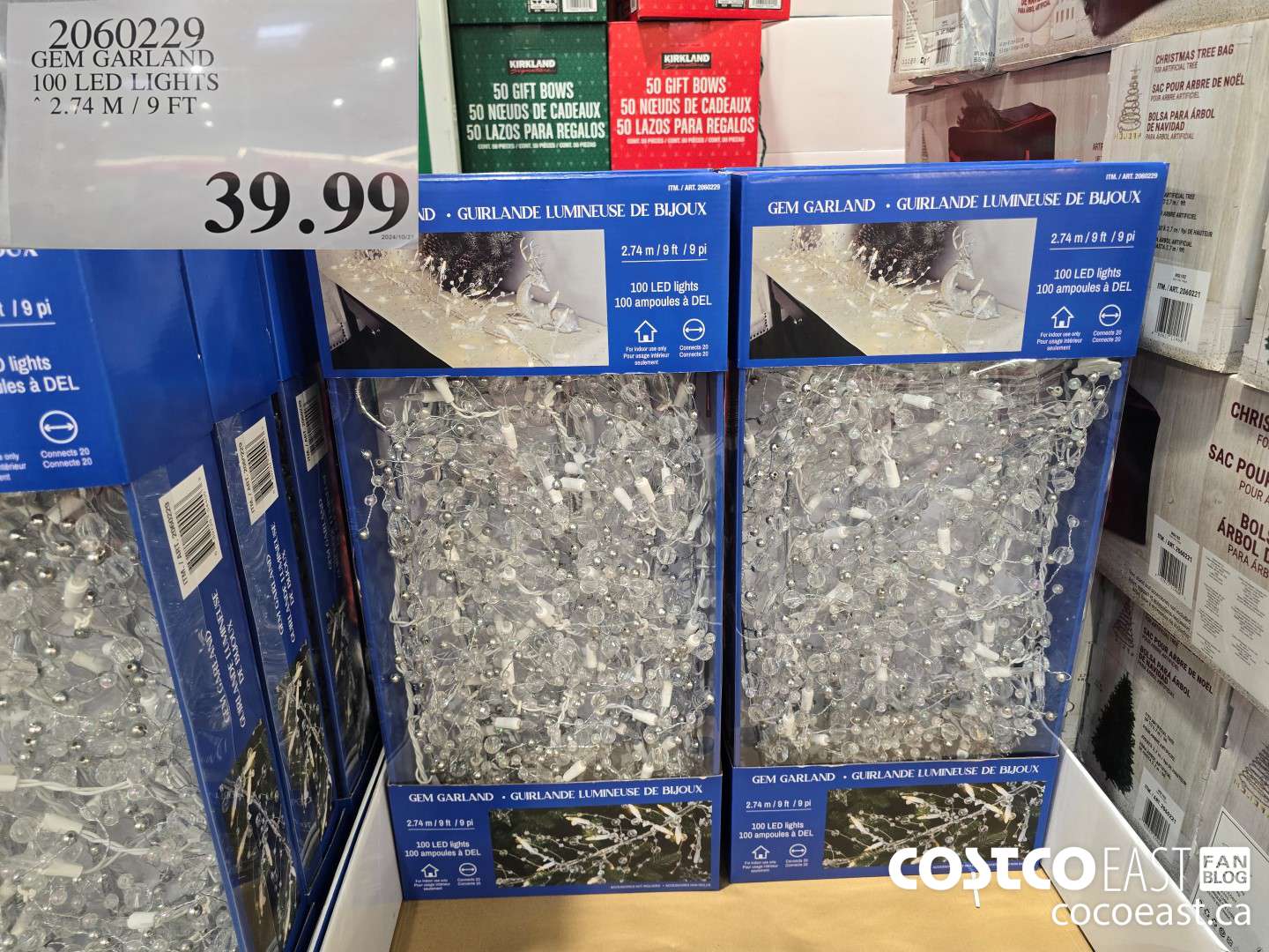 2060229 GEM GARLAND 100 LED LIGHTS 2.74 / 9 FT $39.99