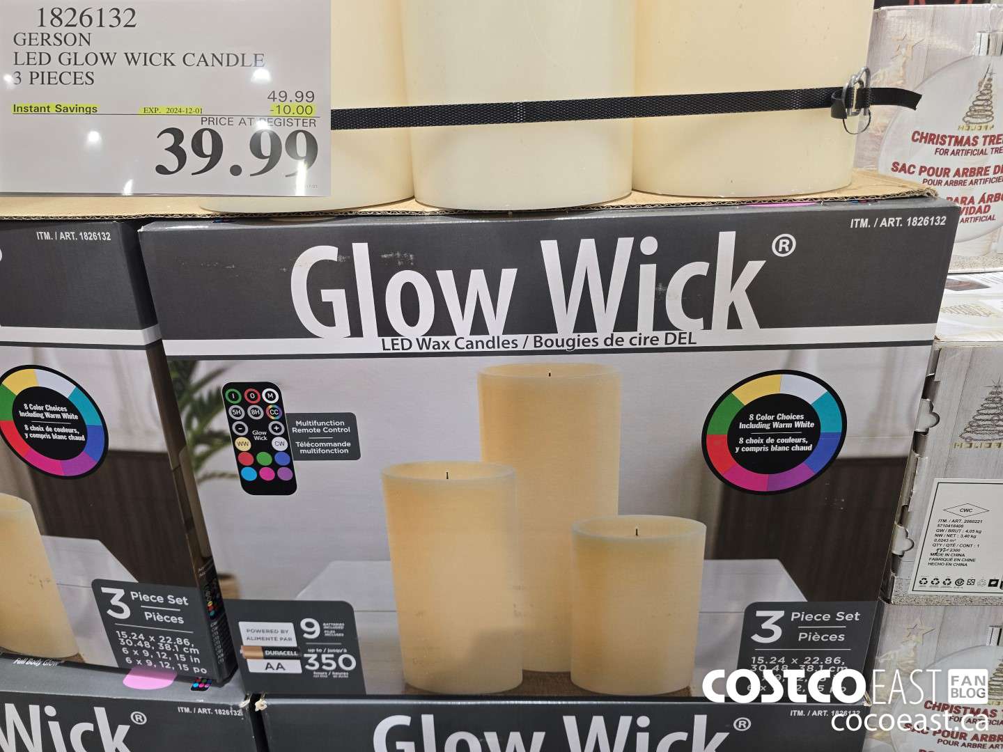 1826132 GERSON LED GLOW WICK CANDLE 3 PIECES ($10.00 INSTANT SAVINGS EXPIRES ON 2024-12-01) $39.99