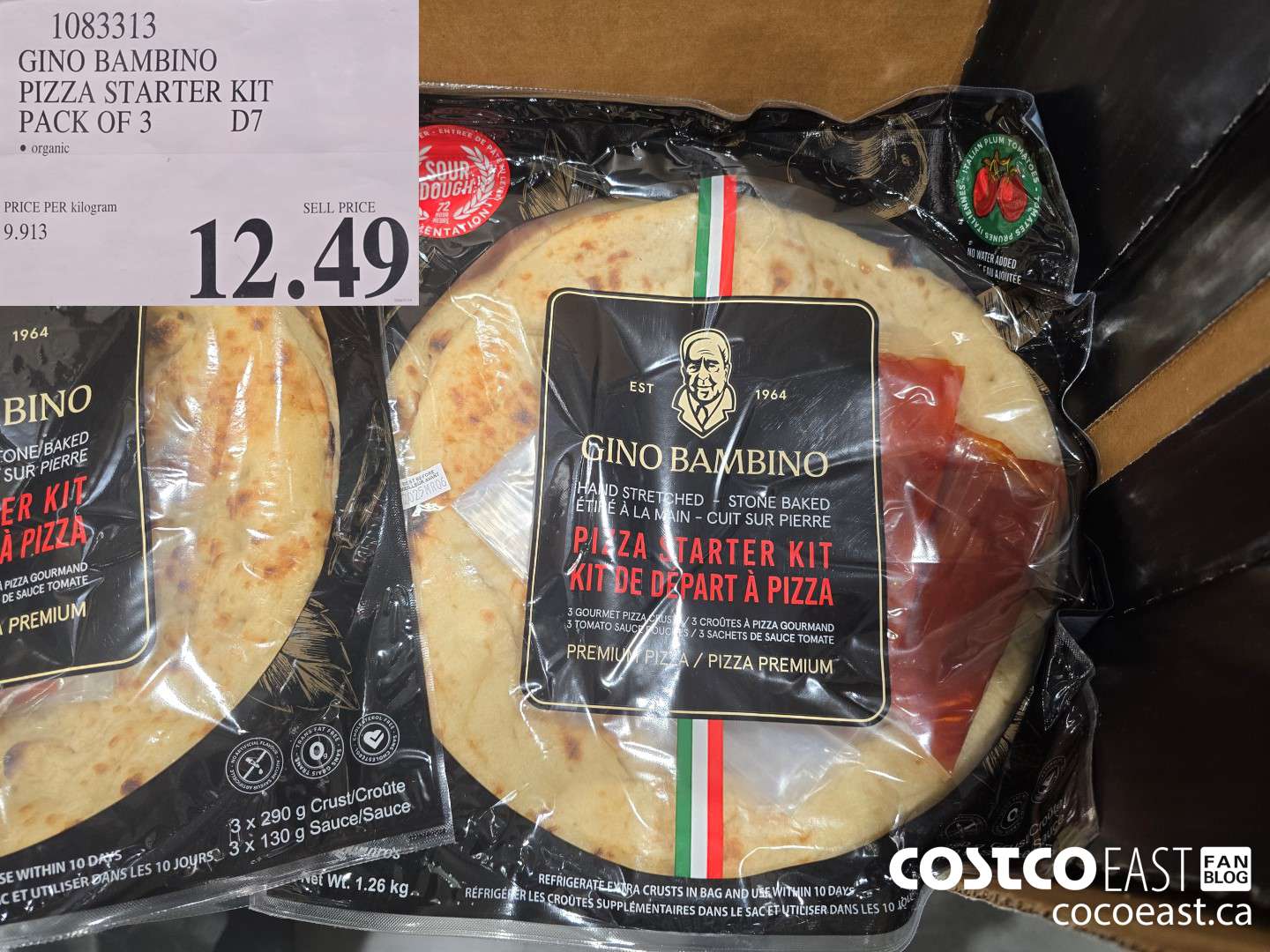 1083313 GINO BAMBINO PIZZA STARTER KIT PACK OF 3 $12.49