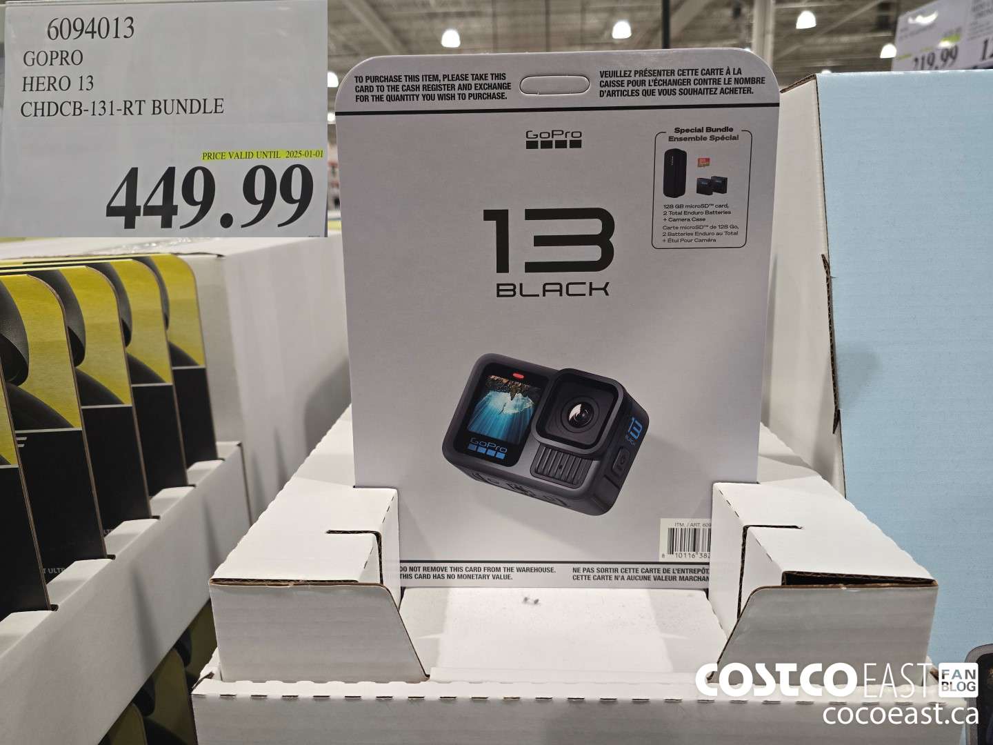 6094013 GOPRO HERO 13 CHDCB-131-RT BUNDLE $449.99