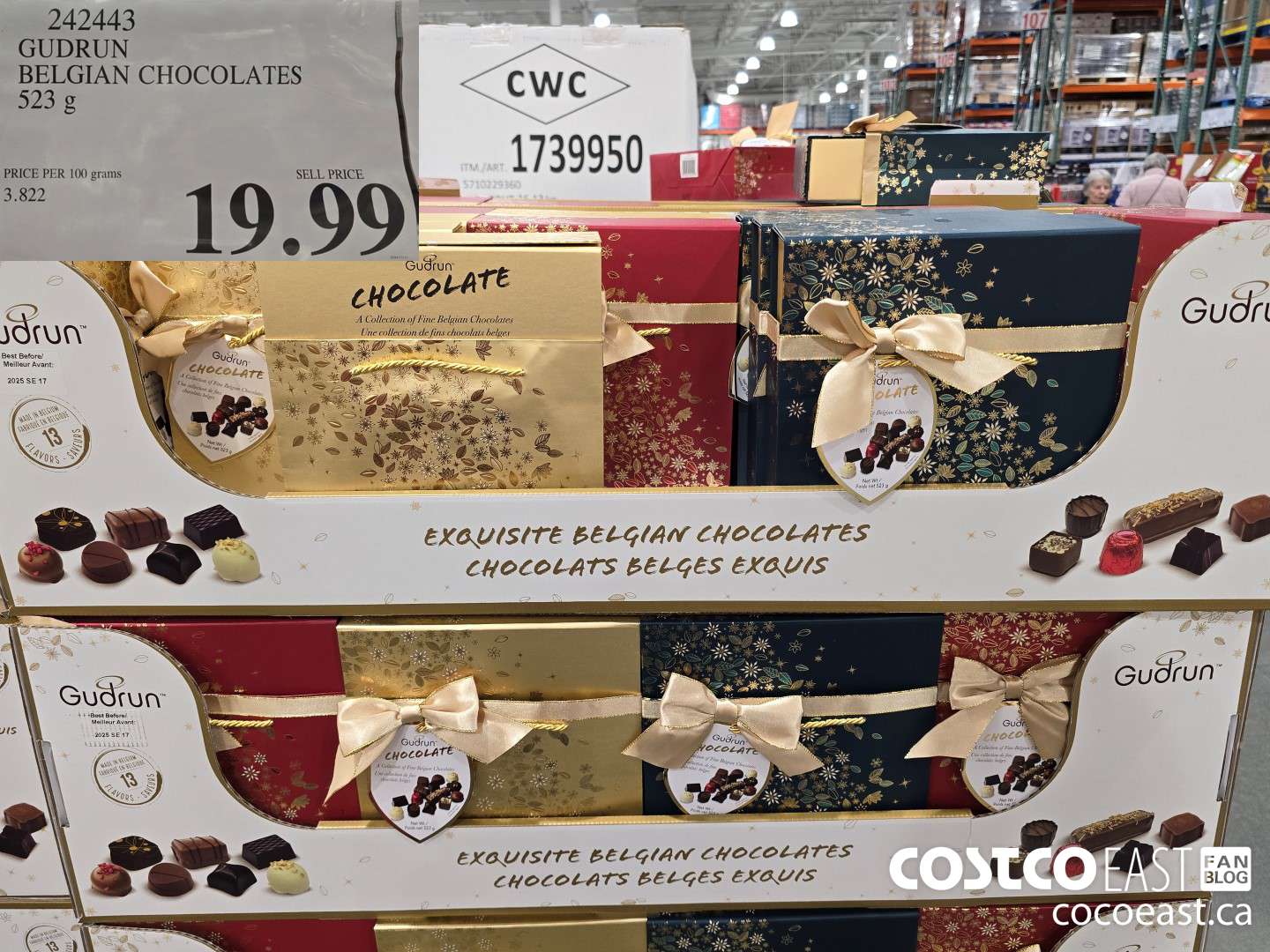 242443 GUDRUN BELGIAN CHOCOLATES 523 g $19.99