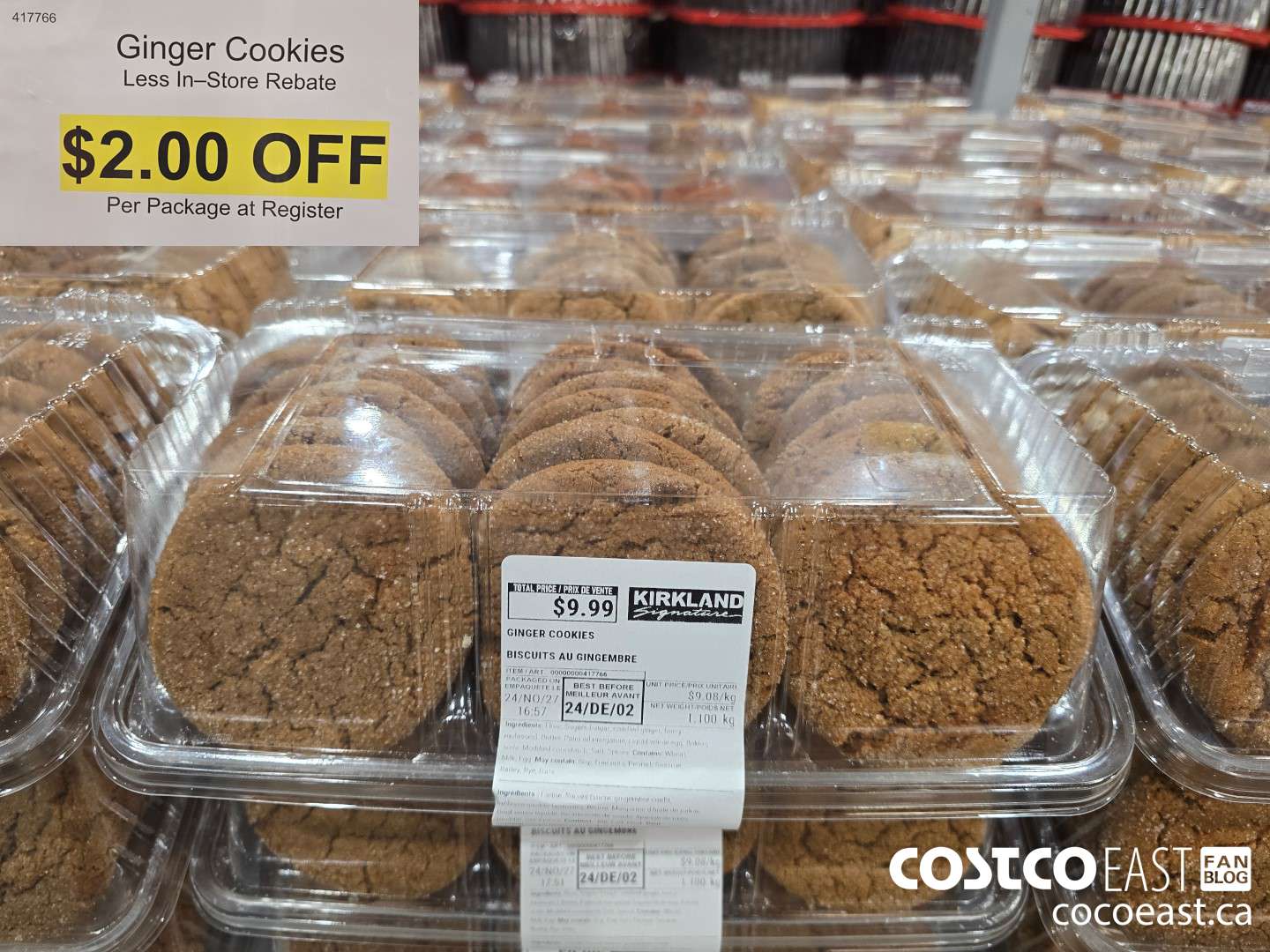 417766 Ginger Cookies Less In—Store Rebate ($2.00 INSTANT SAVINGS)