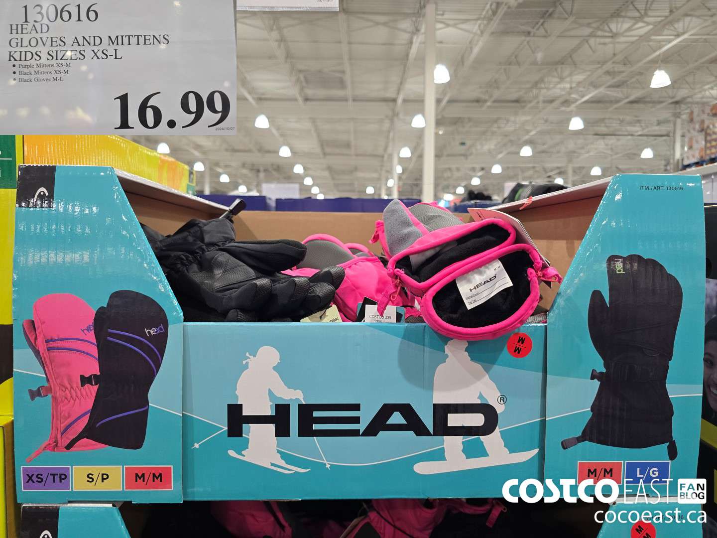 130616 HEAD GLOVES AND MITTENS KIDS SIZES XS - L $16.99