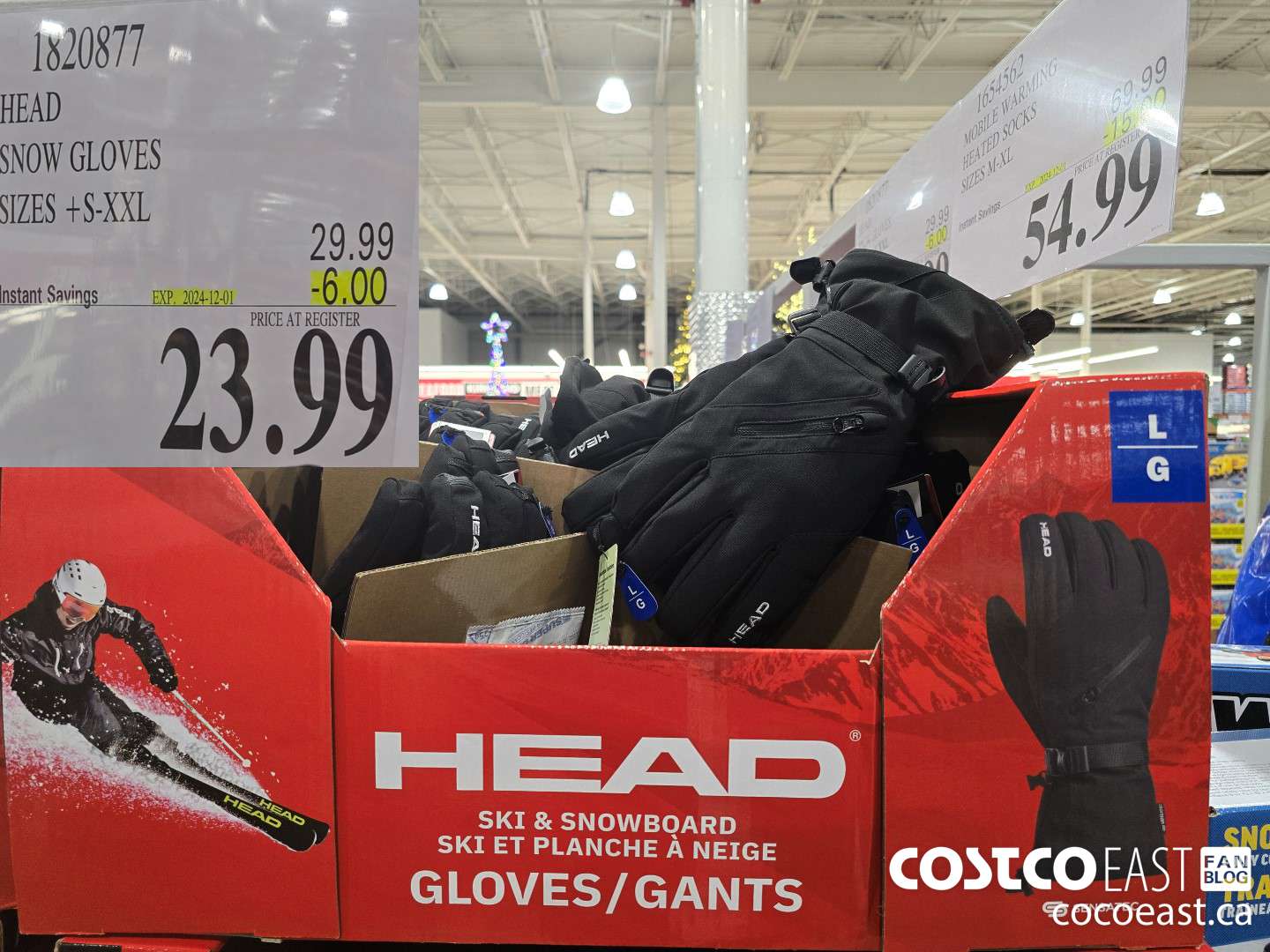 1820877 HEAD SNOW GLOVES SIZES +S-XXL ($6.00 INSTANT SAVINGS EXPIRES ON 2024-12-01) $23.99