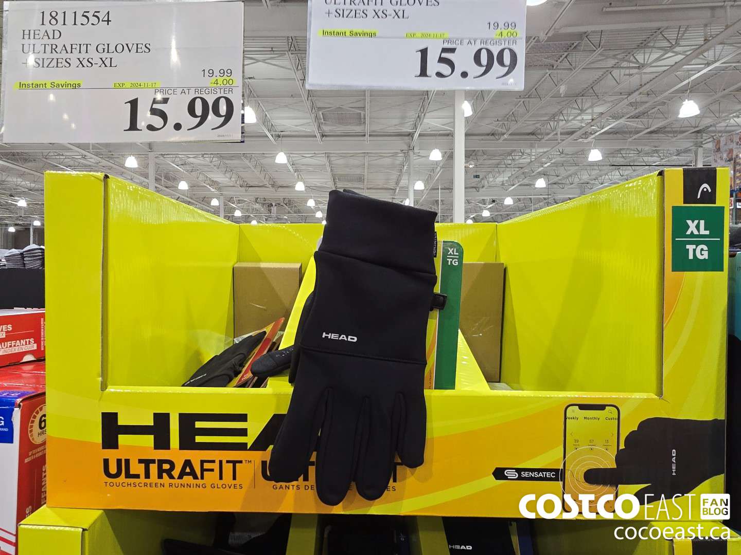 1811554 HEAD ULTRAFIT GLOVES + SIZS XS-XL ($4.00 INSTANT SAVINGS EXPIRES ON 2024-11-17) $15.99