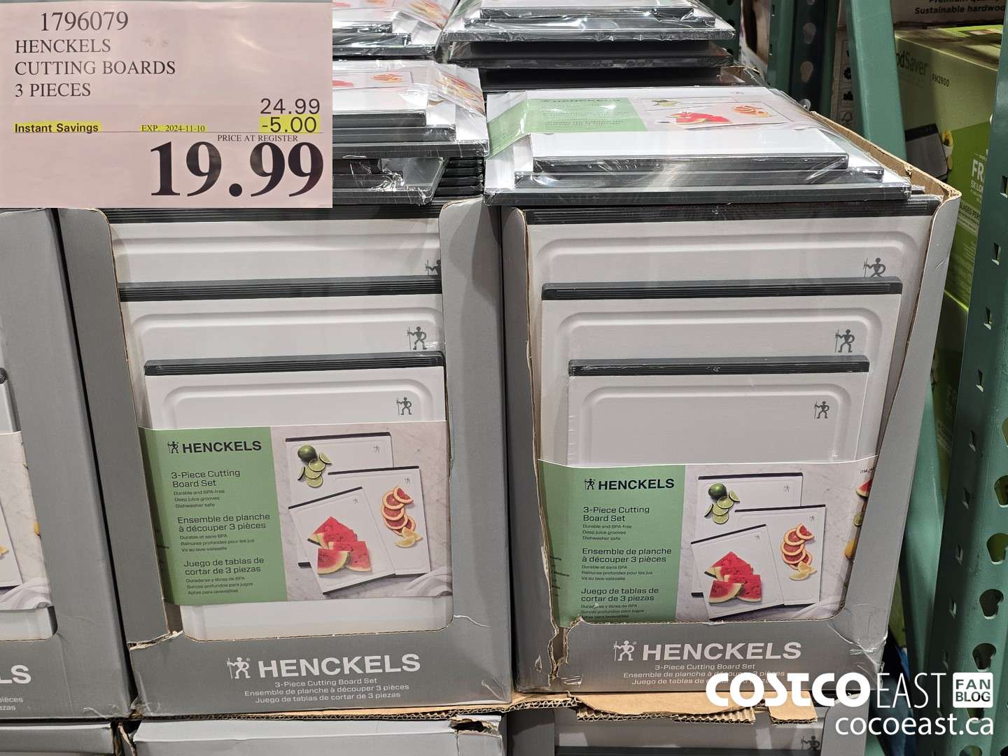 1796079 HENCKELS CUTTING BOARDS 3 PIECES ($5.00 INSTANT SAVINGS EXPIRES ON 2024-11-10) $19.99