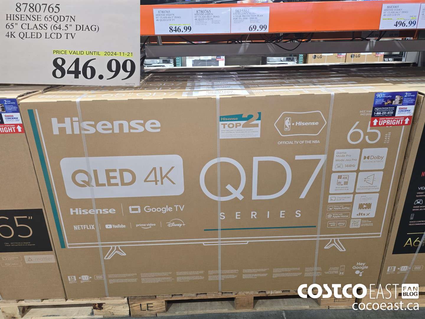 8780765 HISENSE 65QD7N 65