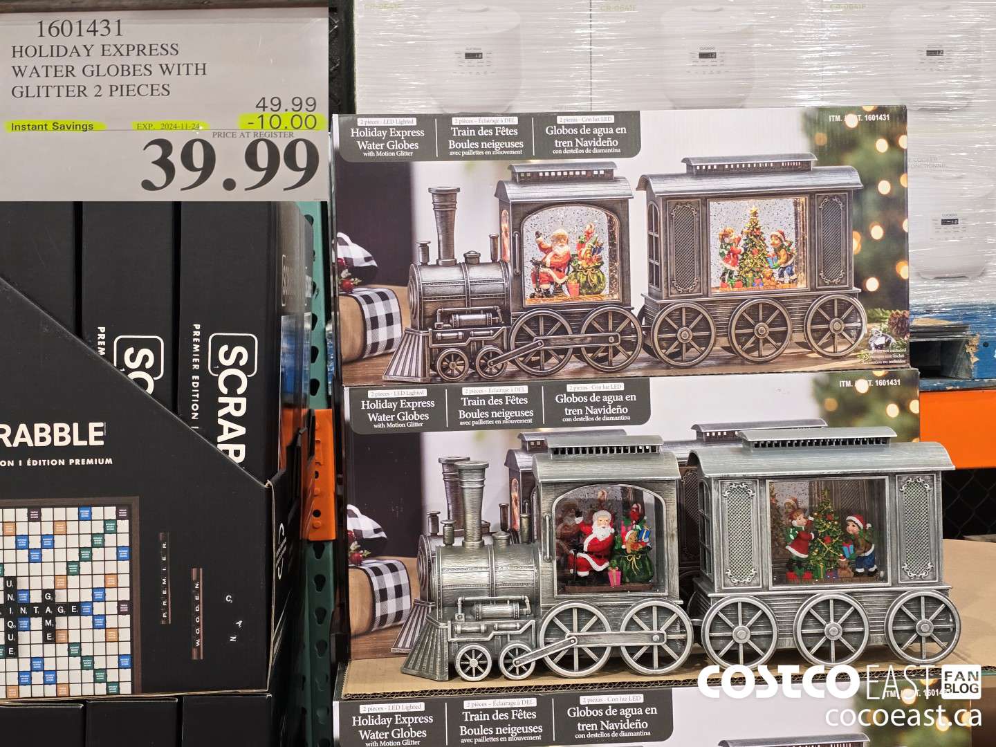 1601431 HOLIDAY EXPRESS WATER GLOBES WITH GLITTER 2 PIECES ($10.00 INSTANT SAVINGS EXPIRES ON 2024-11-24) $39.99