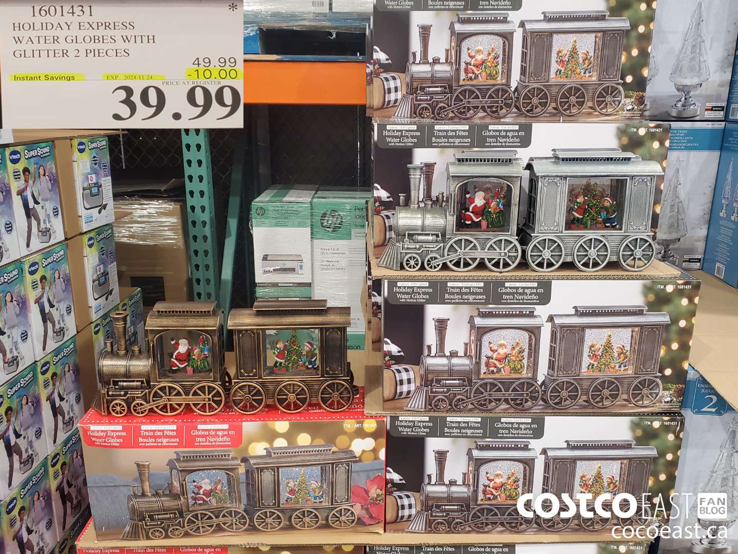 1601431 HOLIDAY EXPRESS WATER GLOBES WITH GLITTER 2 PIECES ($10.00 INSTANT SAVINGS EXPIRES ON 2024-11-24) $39.99