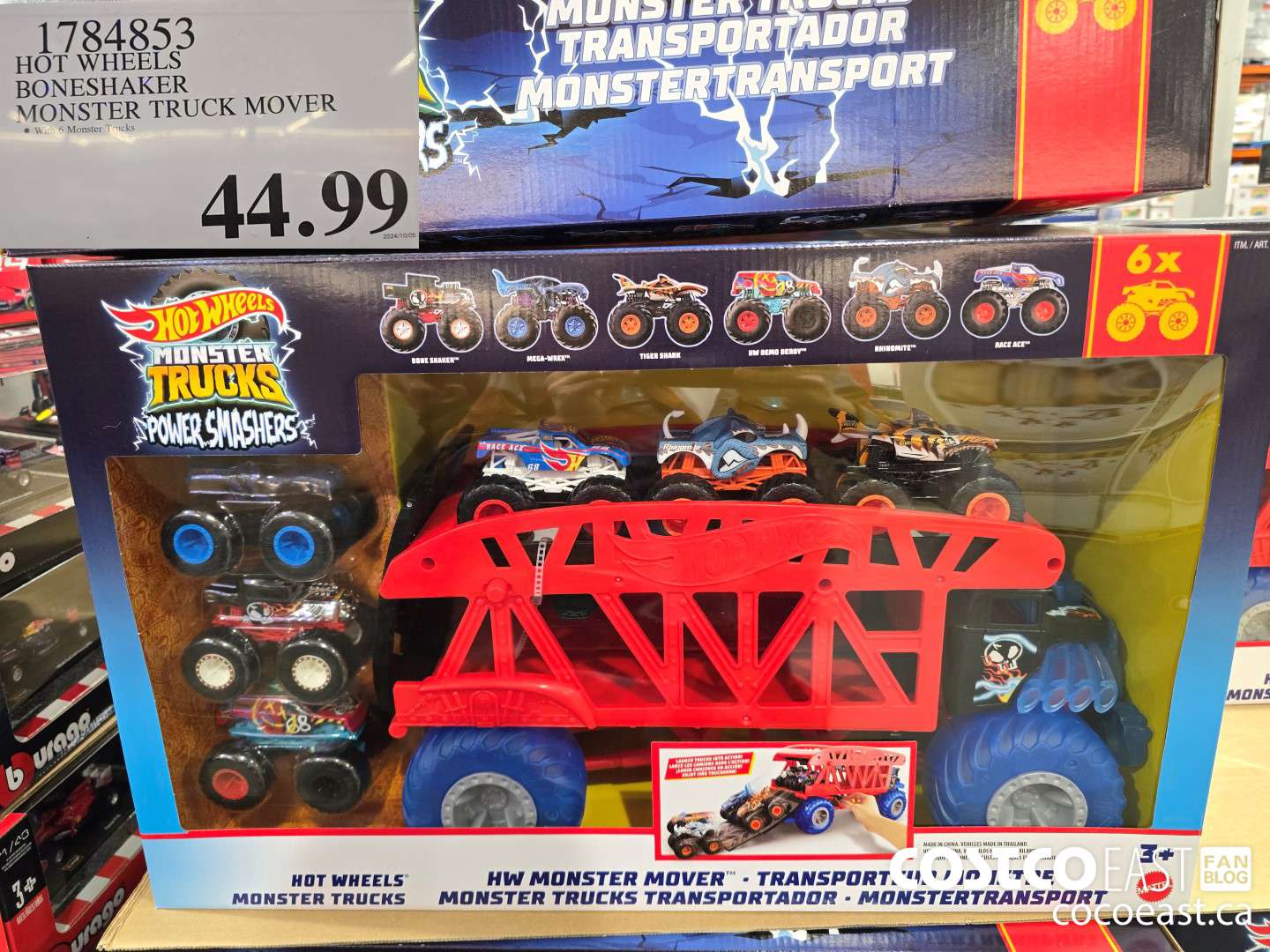 1784853 HOT WHEELS BONESHAKER MONSTER TRUCK MOVER $44.99