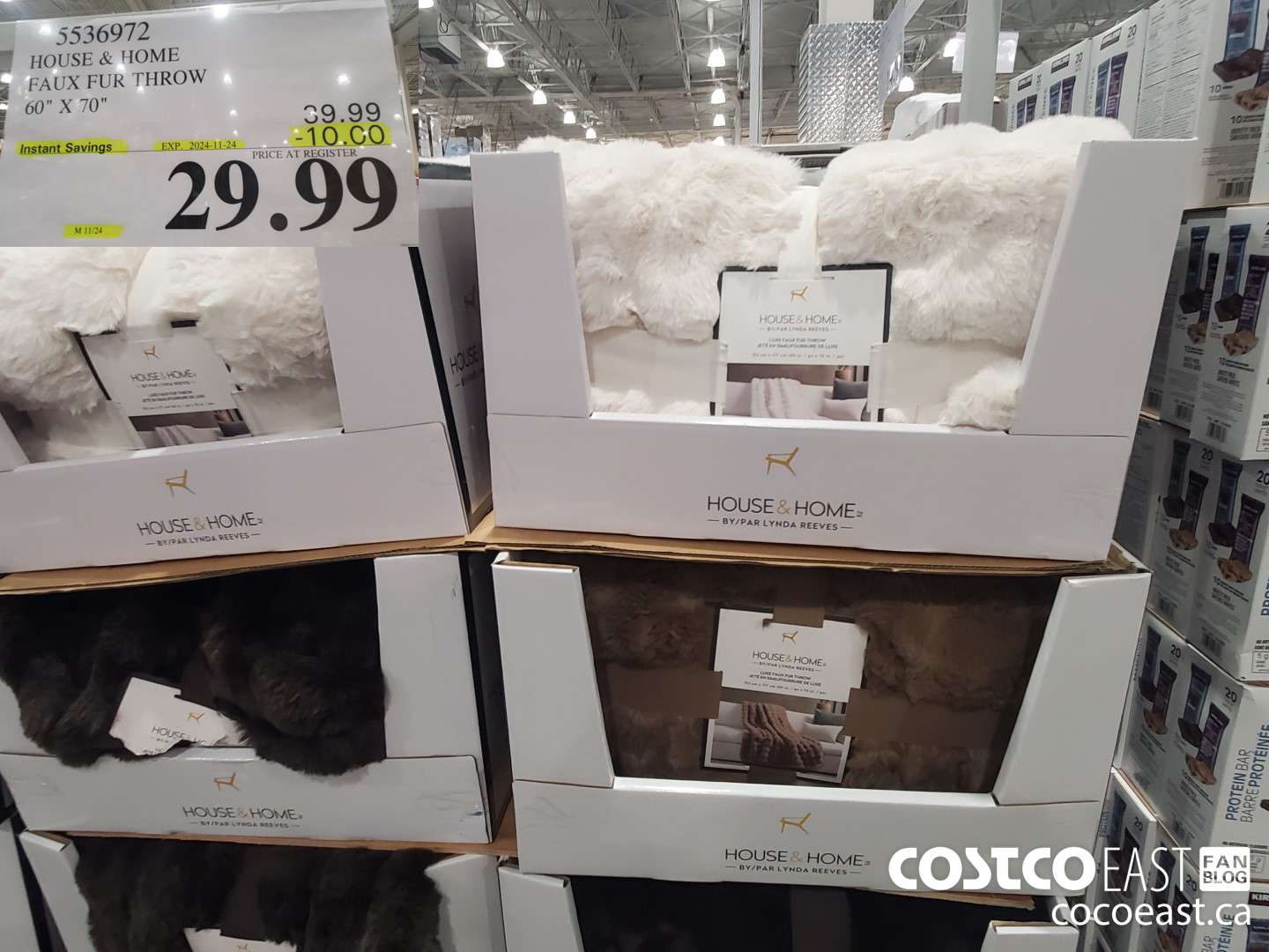 5536972 HOUSE & HOME FAUX FUR THROW 60