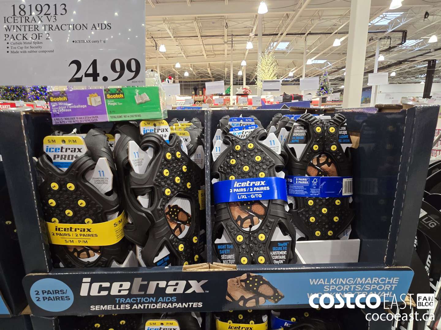 1819213 ICETRAX V3 WINTER TRACTION AIDS PACK OF 2 $24.99