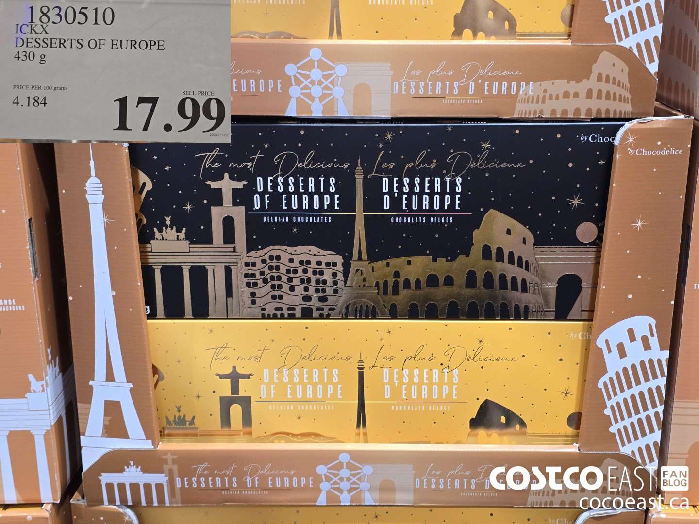 1830510 ICKX DESSERTS OF EUROPE 430 g $17.99