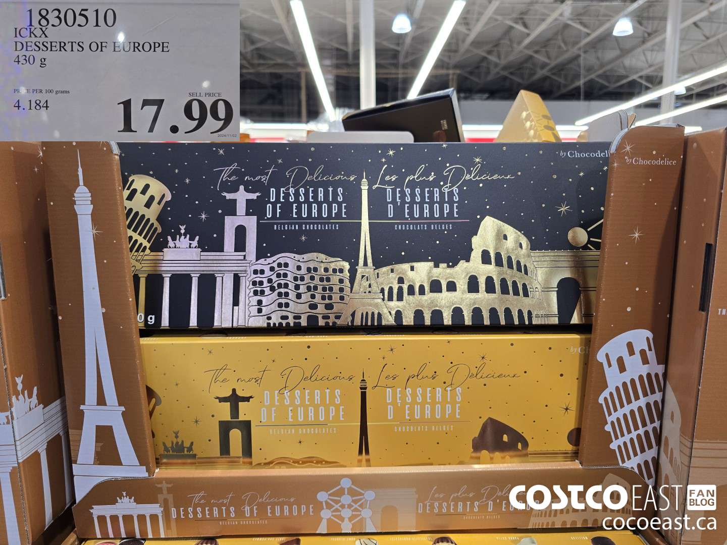 1830510 ICKX DESSERTS OF EUROPE 430 g $17.99