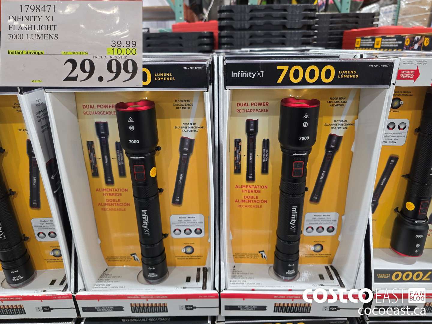 1798471 INFINITY X1 FLASHLIGHT 7000 LUMENS ($10.00 INSTANT SAVINGS EXPIRES ON 2024-11-24) $29.99