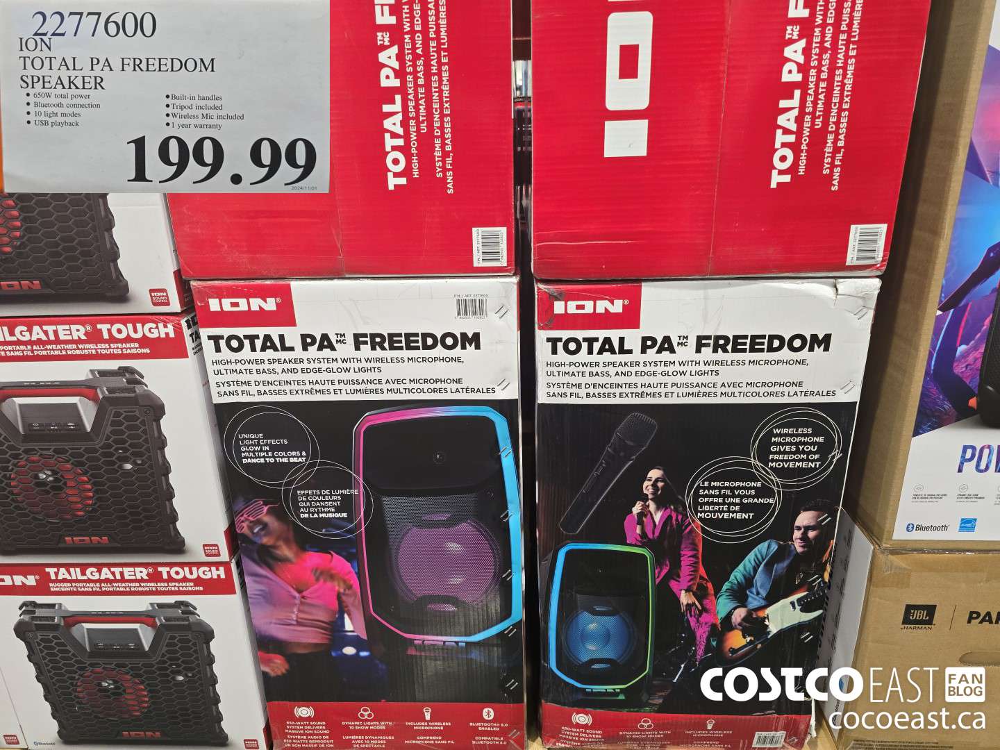 2277600 ION TOTAL PA FREEDOM SPEAKER $199.99