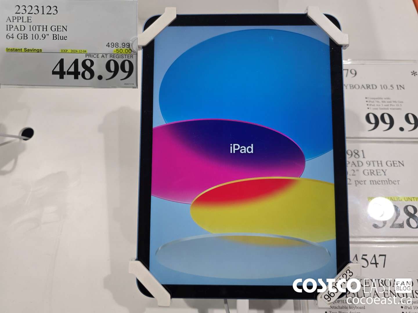 2323123 IPAD 10TH GEN 64GB 10.9 in. Blue ($50.00 INSTANT SAVINGS EXPIRES ON 2024-12-04) $448.99