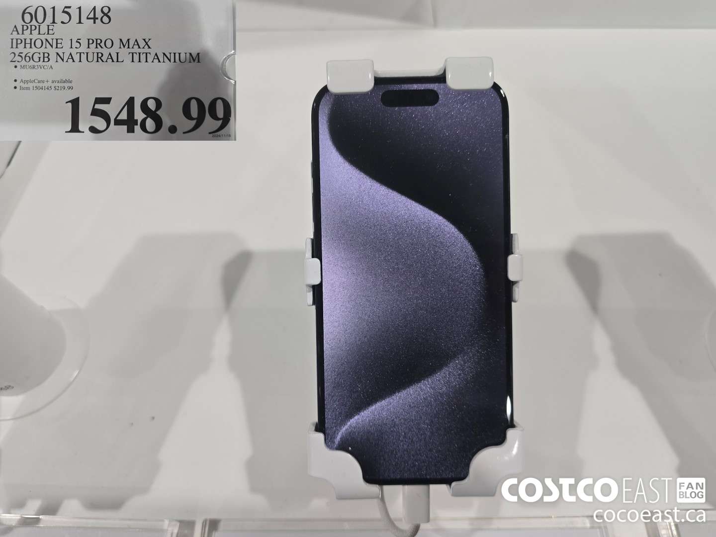 6015148 IPHONE 15 PRO MAX 256GB NATURAL TITANIUM $1548.99