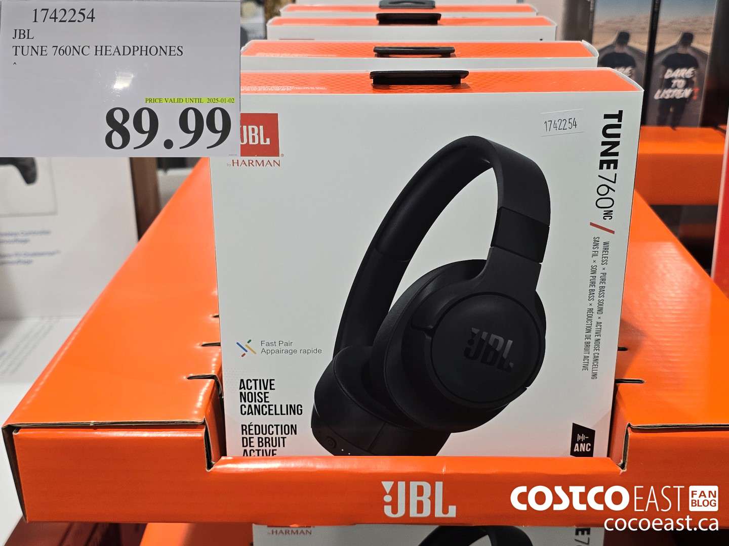 1742254 JBL TUNE 760NC HEADPHONES $89.99
