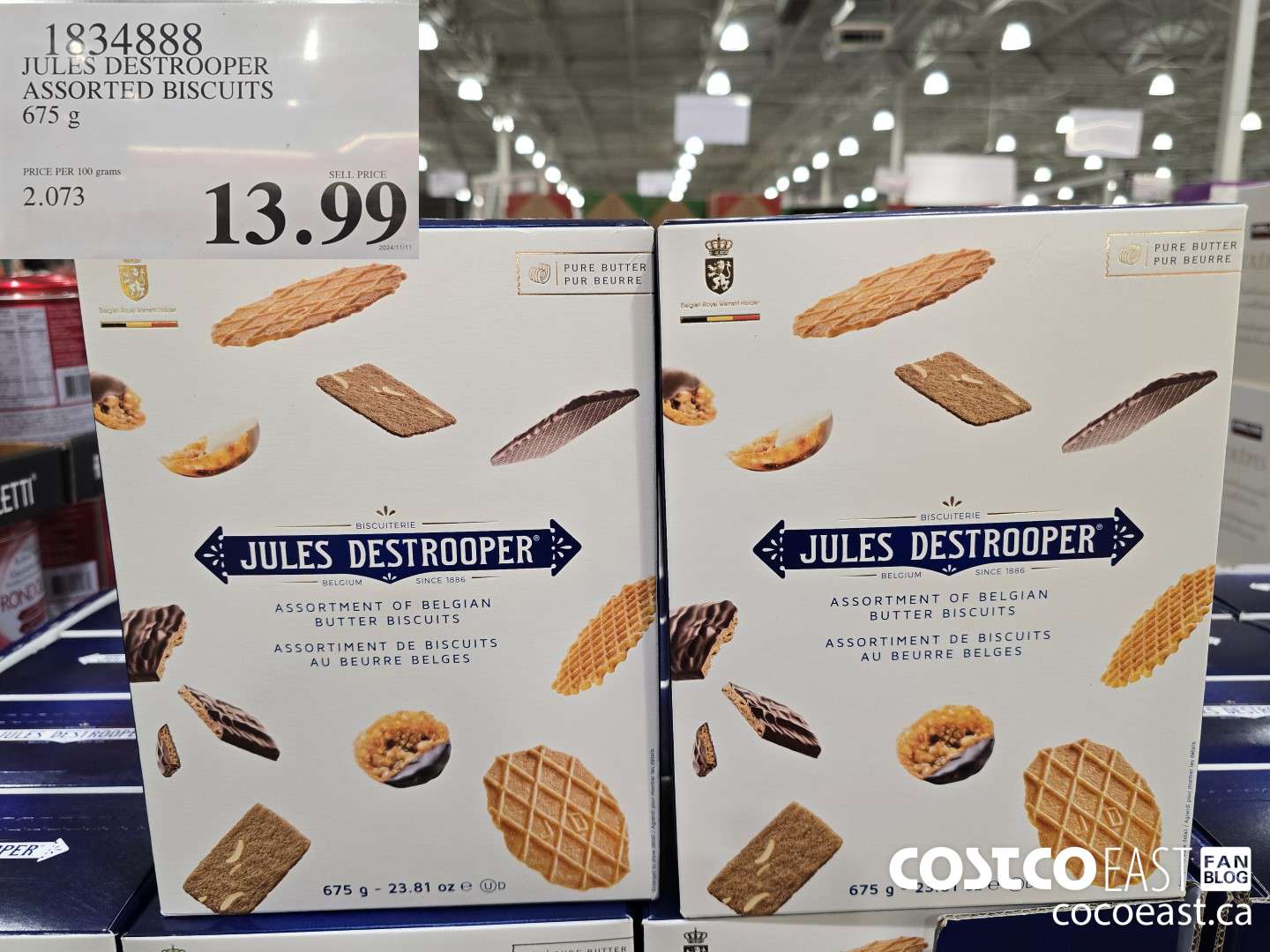 1834888 JULES DESTROOPER ASSORTED BISCUITS 675 g $13.99