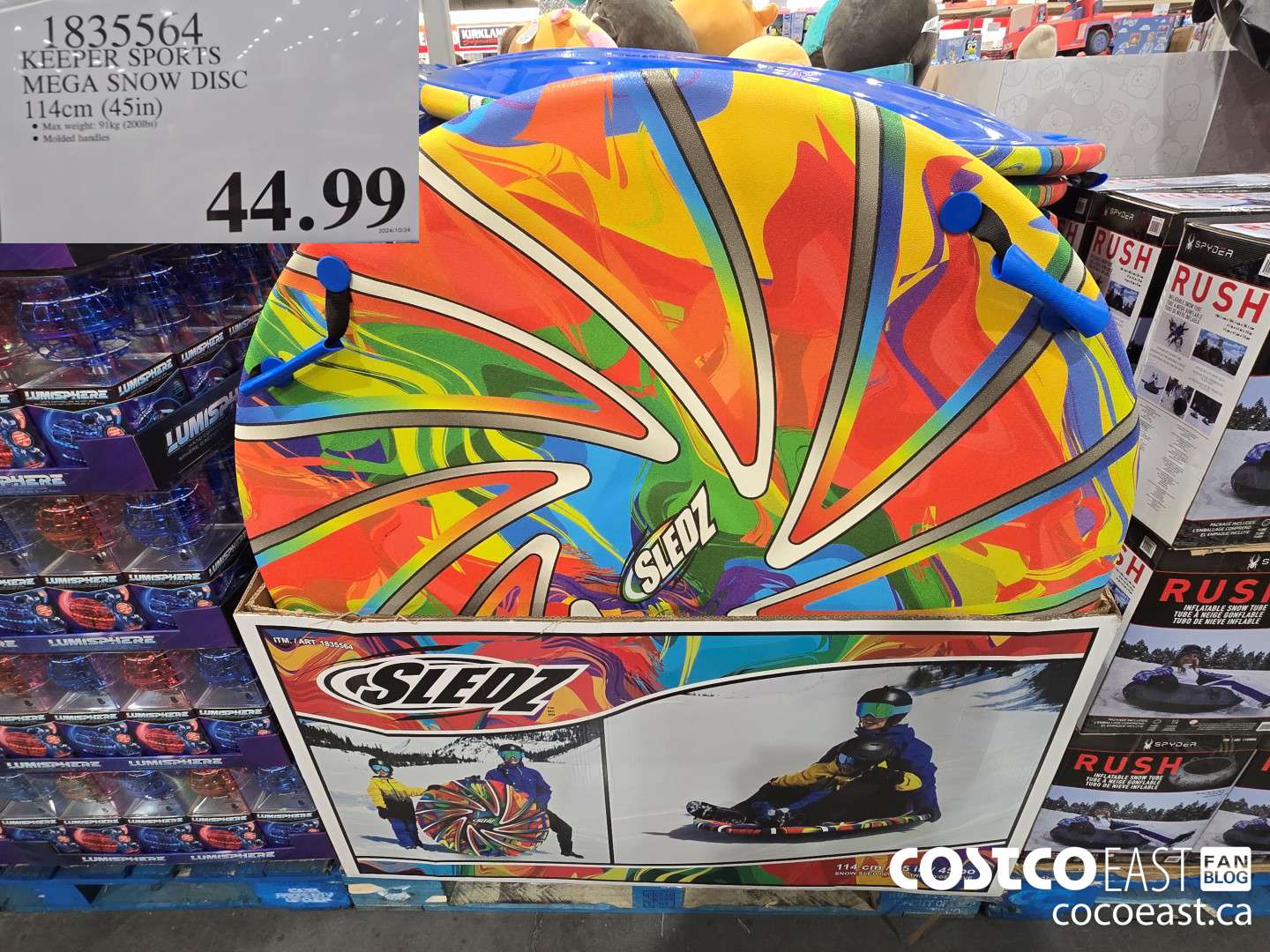 1835564 KEEPER SPORTS MEGA SNOW DISC 114CM (45 IN) $44.99