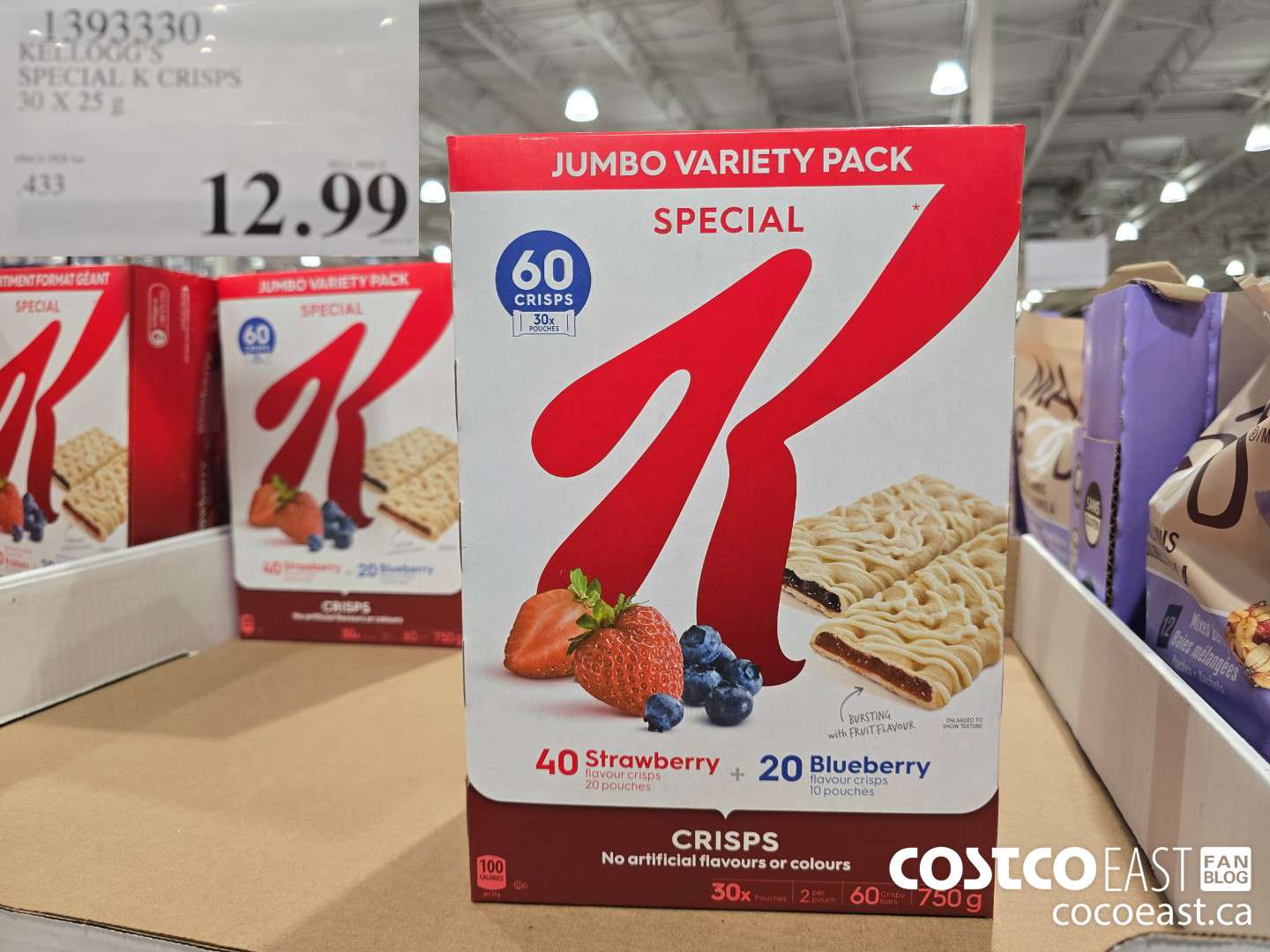 1393330 KELLOGG'S SPECIAL K CRISPS 750 G $12.99