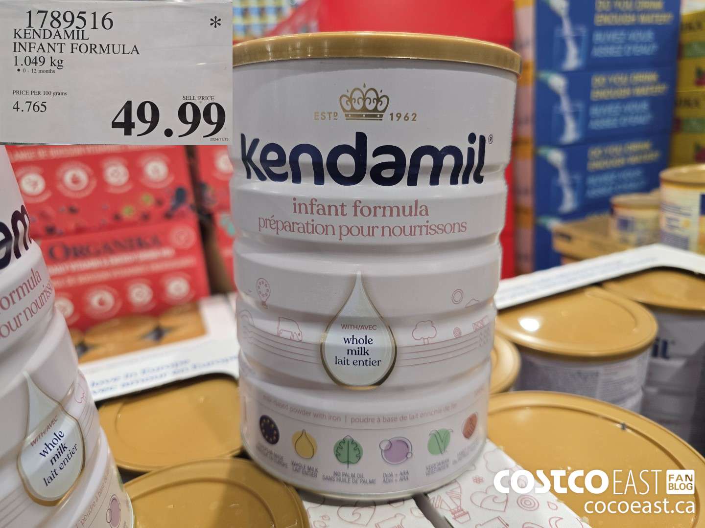 1789516 KENDAMIL INFANT FORMULA 1.049 KG $49.99