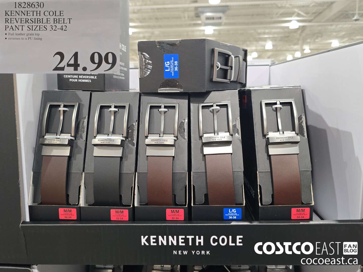 1828630 KENNETH COLE REVERSIBLE BELT PANT SIZES 32-42 $24.99