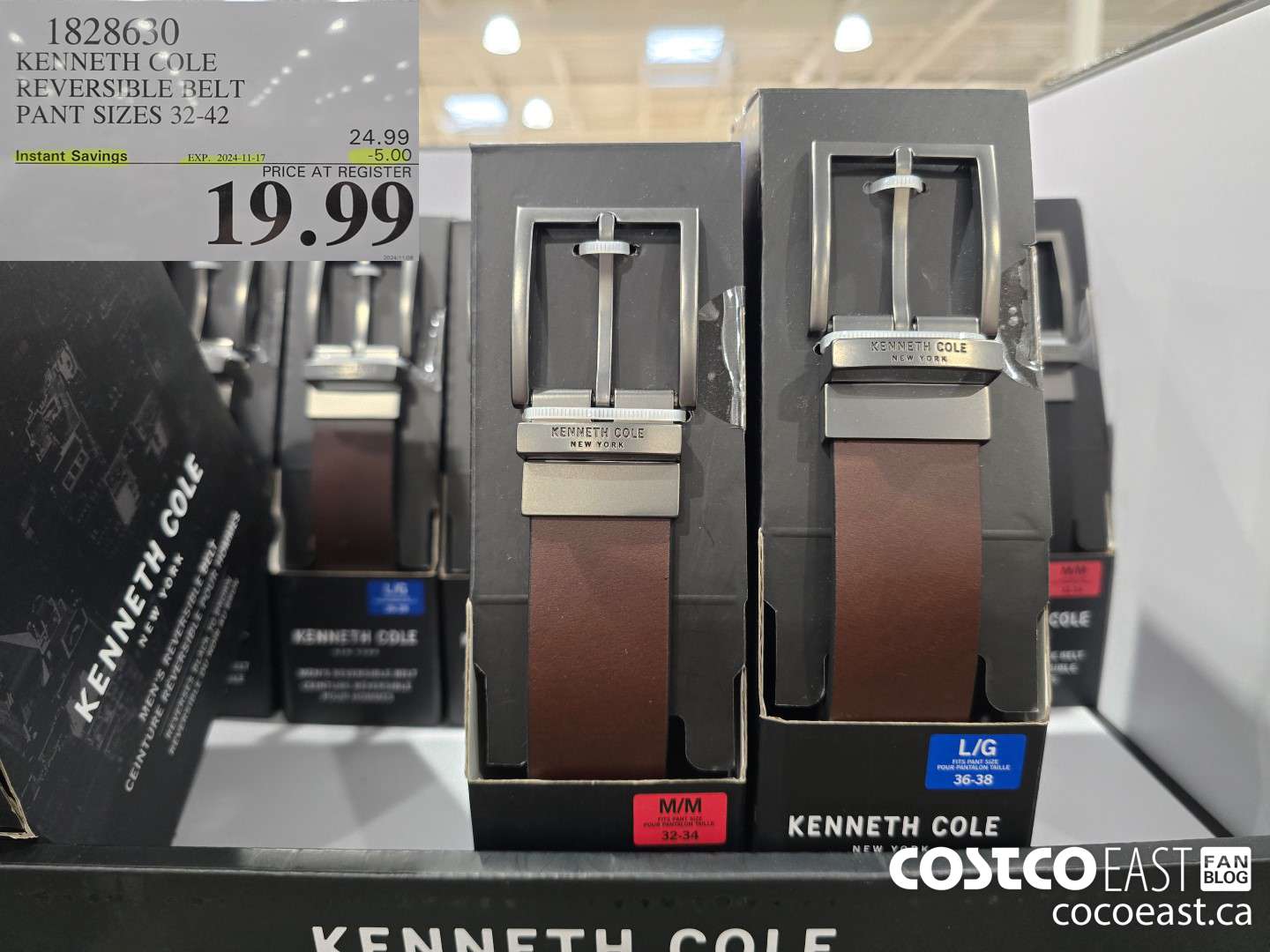 1828630 KENNETH COLE REVERSIBLE BELT PANT SIZES 32-42 ($5.00 INSTANT SAVINGS EXPIRES ON 2024-11-17) $19.99
