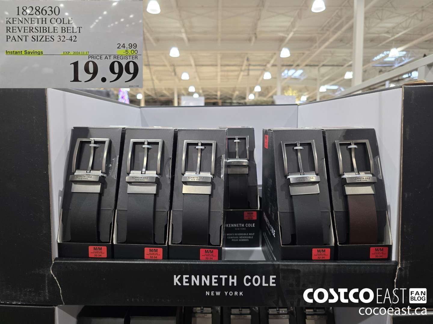 1828630 KENNETH COLE REVERSIBLE BELT PANT SIZES 32-42 ($5.00 INSTANT SAVINGS EXPIRES ON 2024-11-17) $19.99