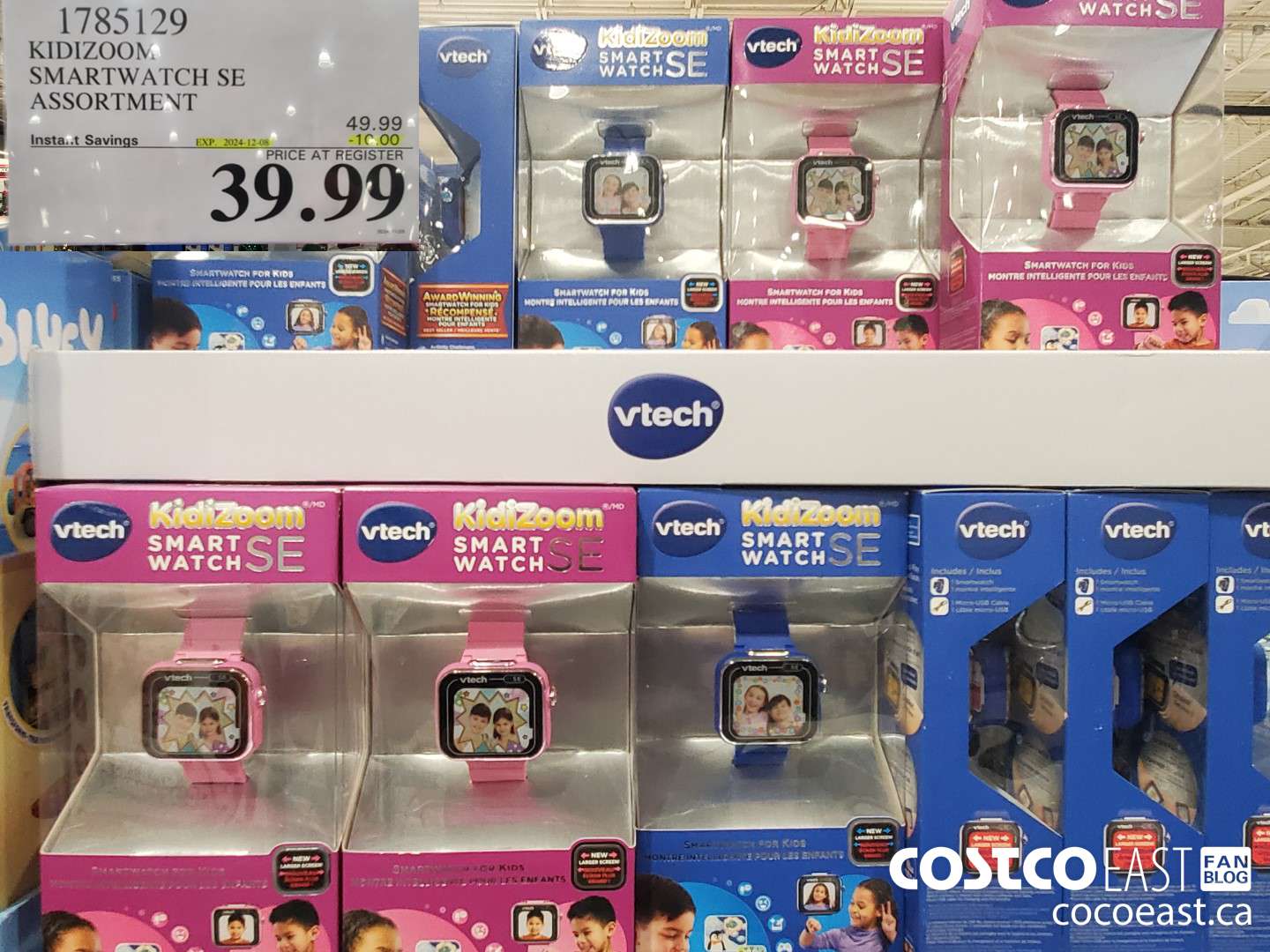 1785129 KIDIZOOM SMARTWATCH SE ASSORTMENT ($10.00 INSTANT SAVINGS EXPIRES ON 2024-12-08) $39.99