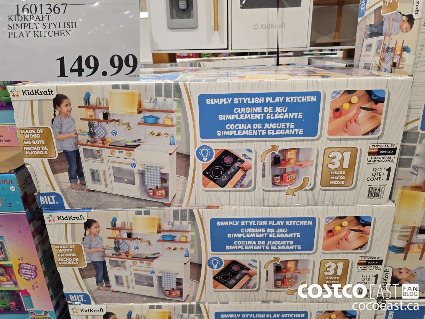 1601367 KIDKRAFT SIMPLY STYLISH PLAY KITCHEN $149.99