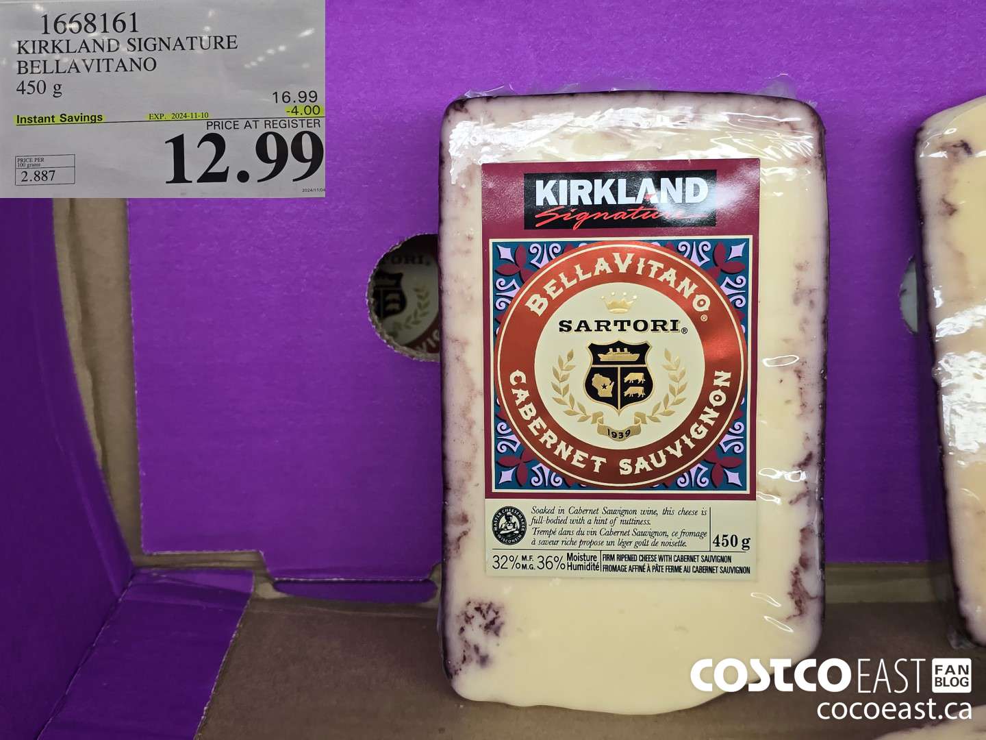 1658161 KIRKLAND SIGNATURE BELLA VITANO 450 g ($4.00 INSTANT SAVINGS EXPIRES ON 2024-11-10) $12.99