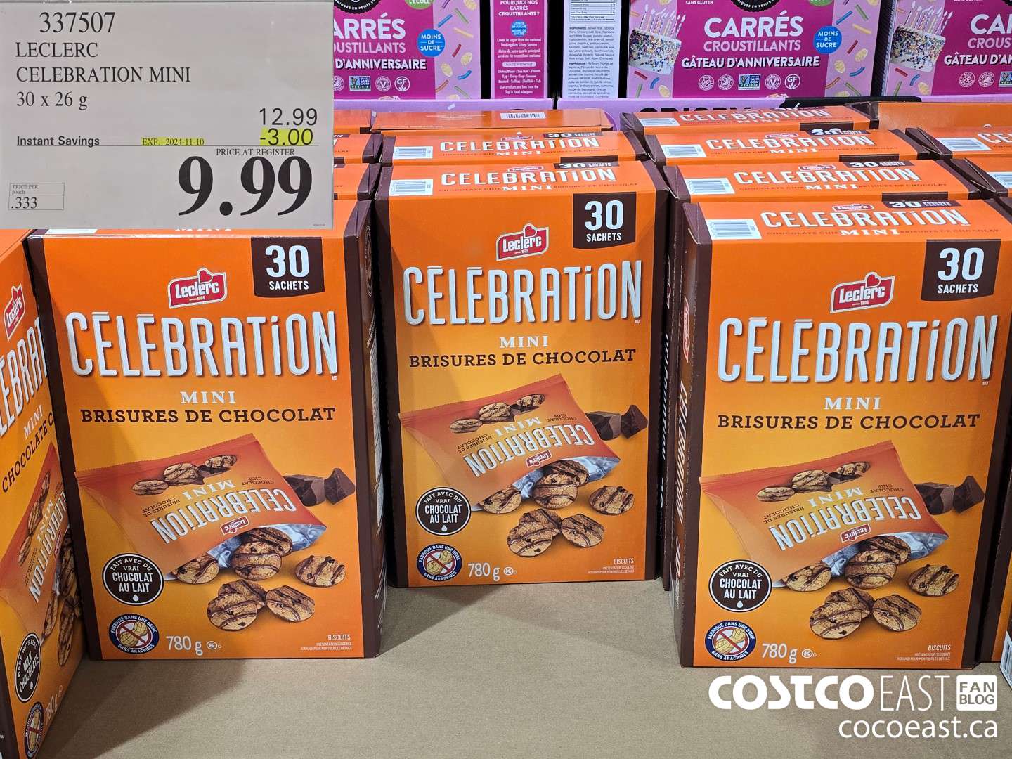 337507 LECLERC CELEBRATION MINI 30 X 26 G ($3.00 INSTANT SAVINGS EXPIRES ON 2024-11-10) $9.99