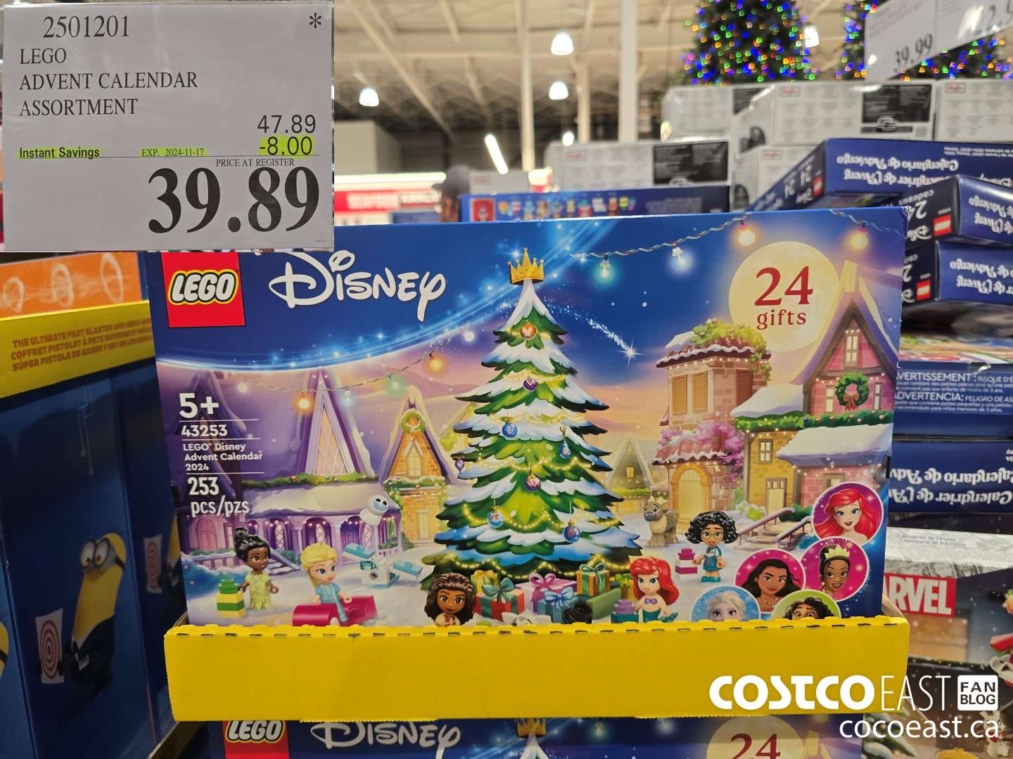 2501201 LEGO ADVENT CALENDAR ASSORTMENT ($8.00 INSTANT SAVINGS EXPIRES ON 2024-11-17) $39.89