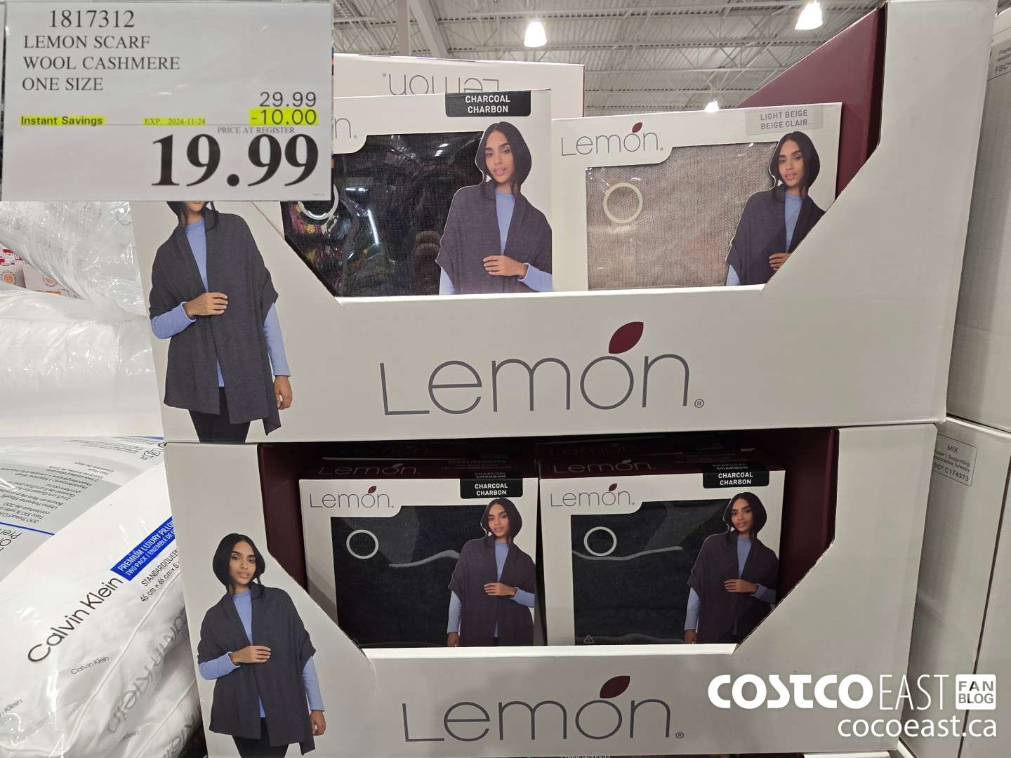 1817312 LEMON SCARF WOOL CASHMERE ONE SIZE  ($10.00 INSTANT SAVINGS EXPIRES ON 2024-11-24) $19.99