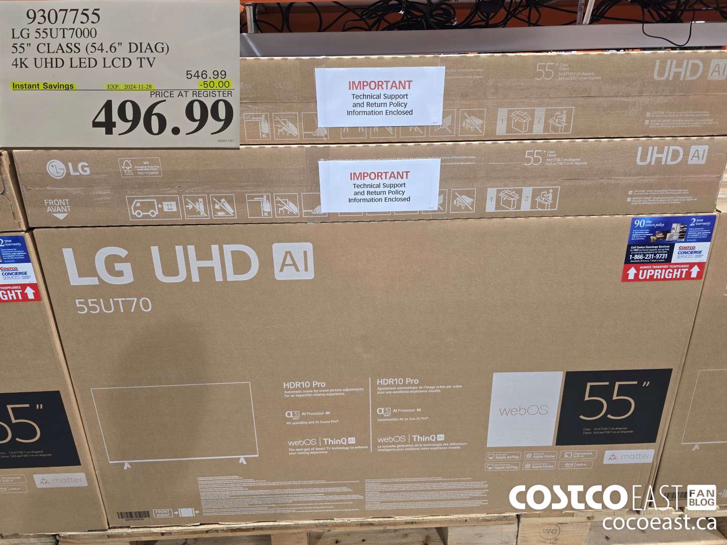 9307755 LG 55UT7000 55