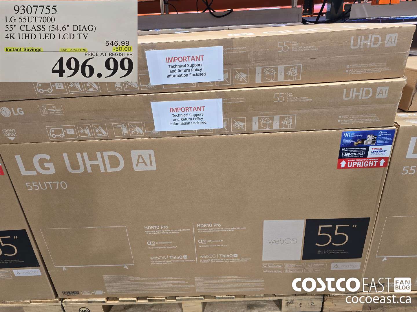 9307755 LG 55UT7000 55