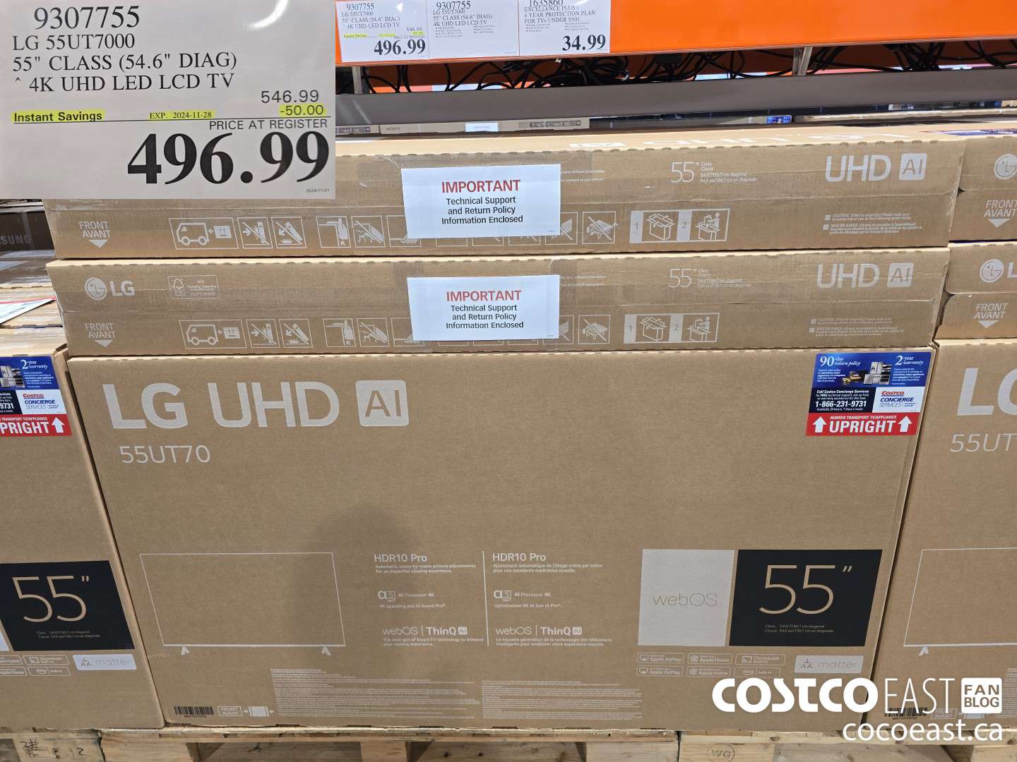 9307755 LG 55UT7000 55