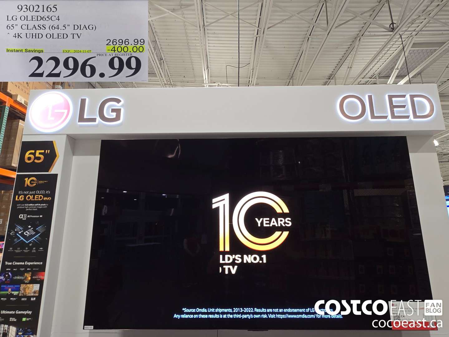 9302165 LG OLED65C4 65