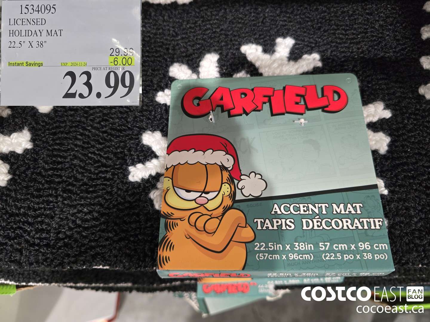 1534095 LICENSED HOLIDAY MAT 22.5