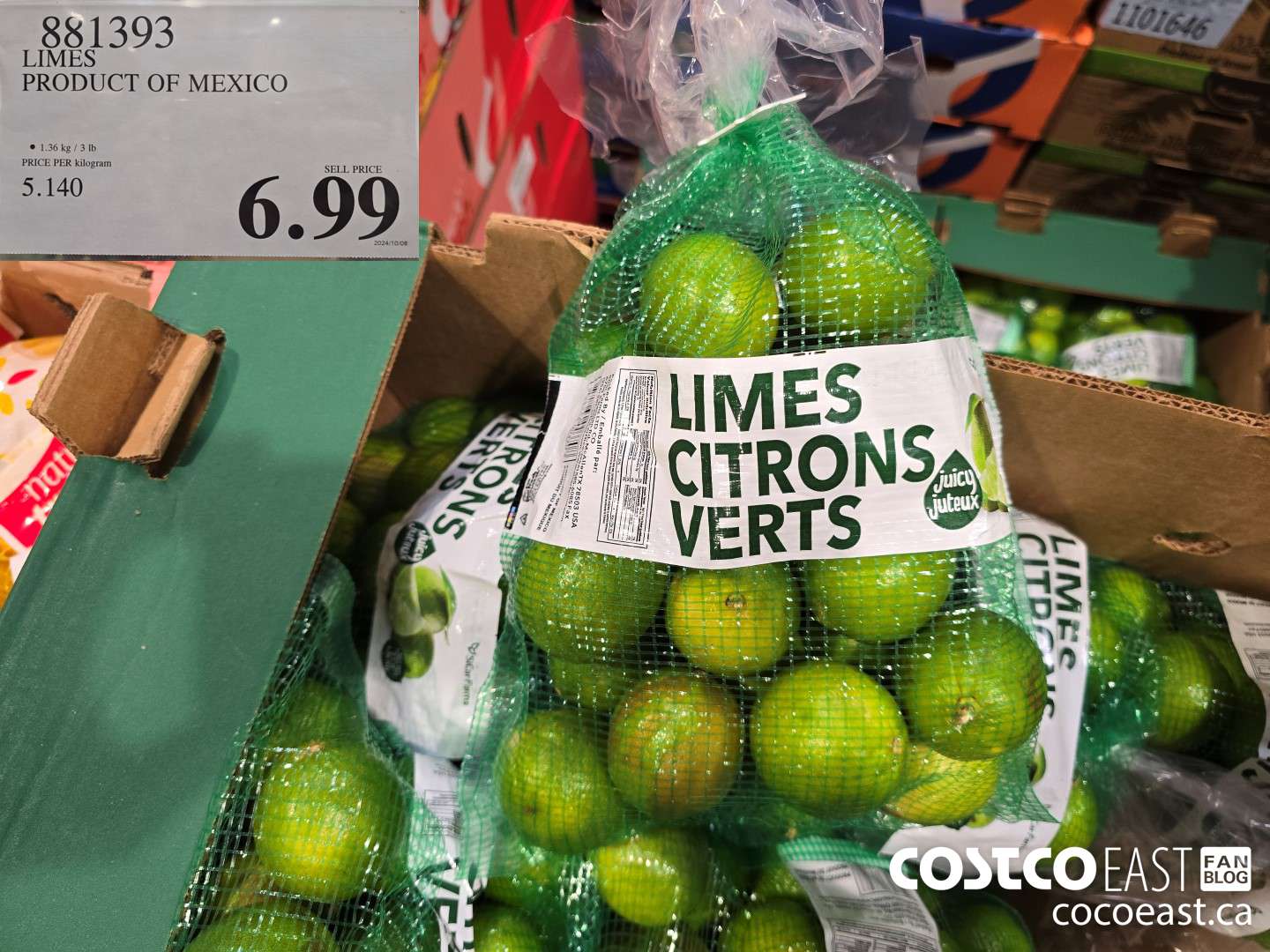 881393 LIMES PRODUCT OF MEXICO $6.99