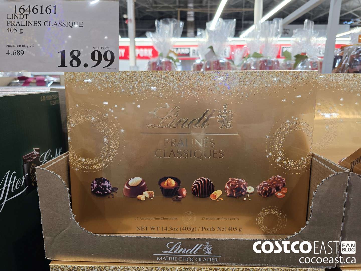 1646161 LINDT PRALINES CLASSIQUE 405G $18.99