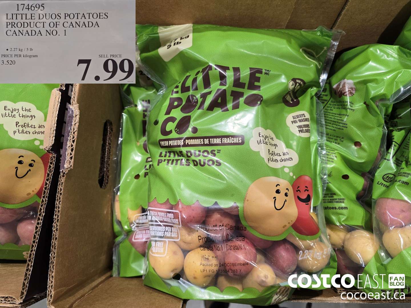 174695 LITTLE DUOS POTATOES PRODUCT OF CANADA CANADA NO.1 $7.99