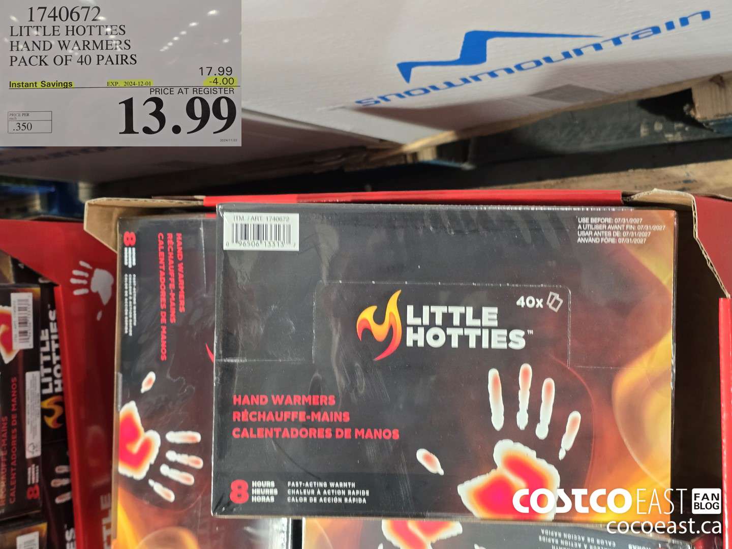 1740672 LITTLE HOTTIES HAND WARMERS PACK OF 40 PAIRS ($4.00 INSTANT SAVINGS EXPIRES ON 2024-12-01) $13.99