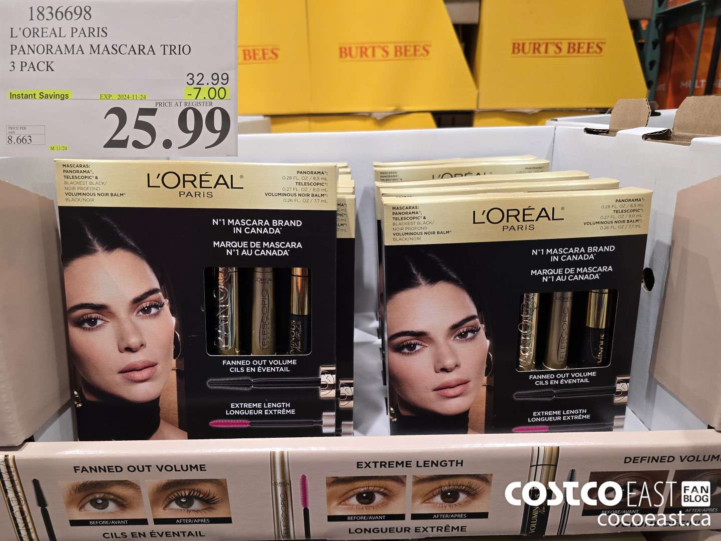 1836698 L'OREAL PARIS PANORAMA MASCARA TRIO 3 PACK ($7.00 INSTANT SAVINGS EXPIRES ON 2024-11-24) $25.99