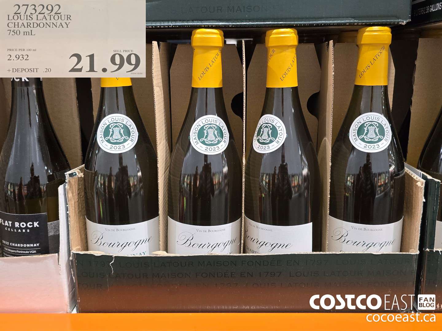 273292 LOUIS LATOUR CHARDONNAY 750 mL $21.99