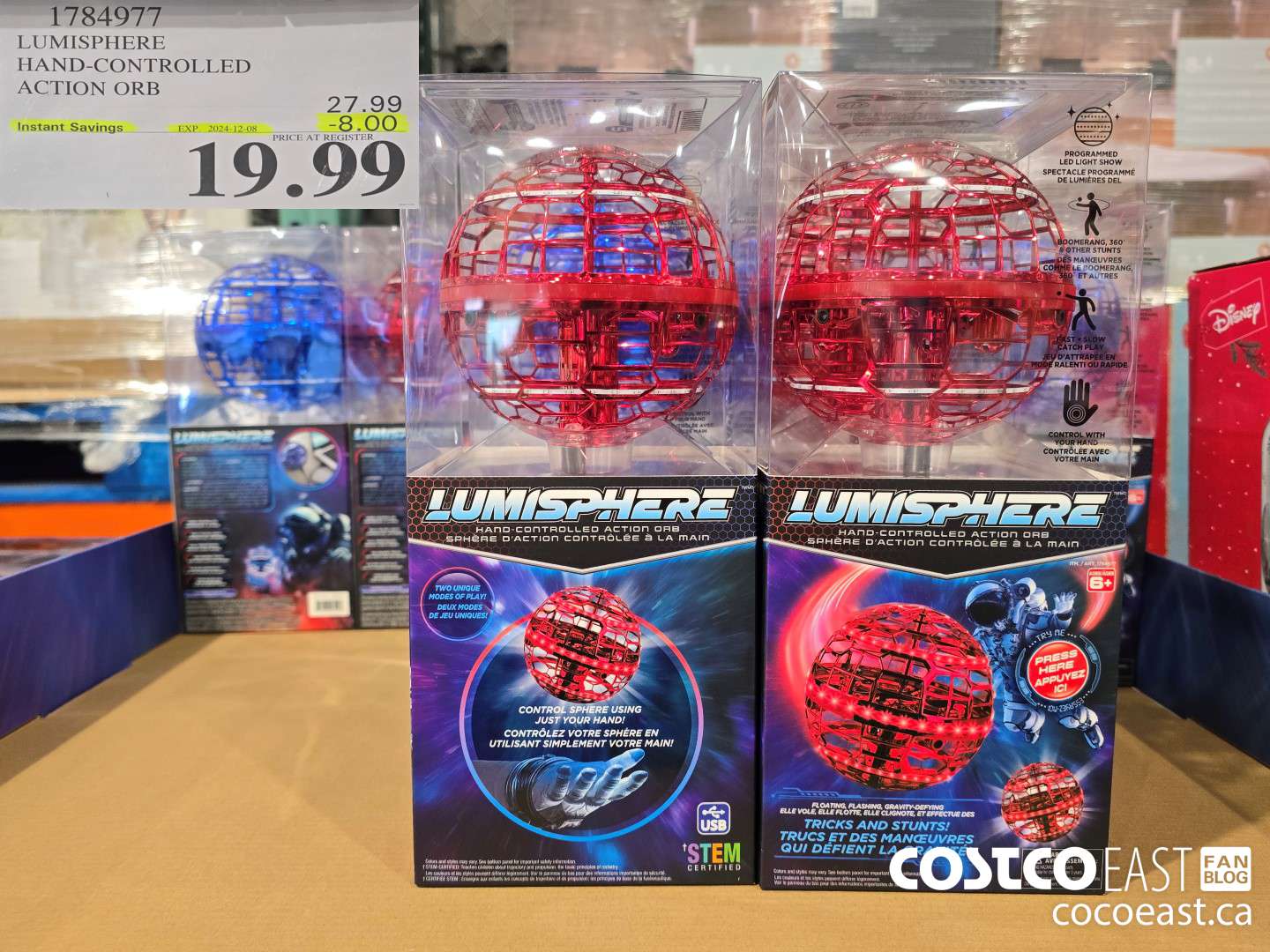 1784977 LUMISPHERE HAND-CONTROLLED ACTION ORB ($8.00 INSTANT SAVINGS EXPIRES ON 2024-12-08) $19.99