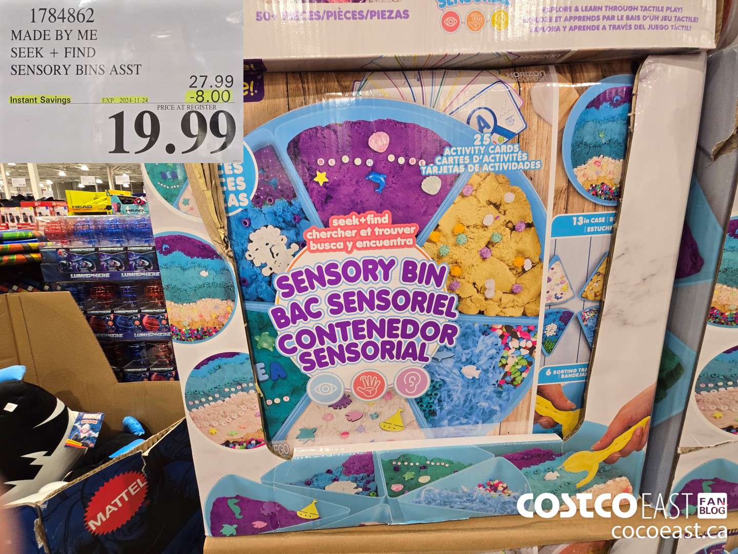 1784862 MADE BY ME SEEK + FIND SENSORY BINS ASST ($8.00 INSTANT SAVINGS EXPIRES ON 2024-11-24) $19.99