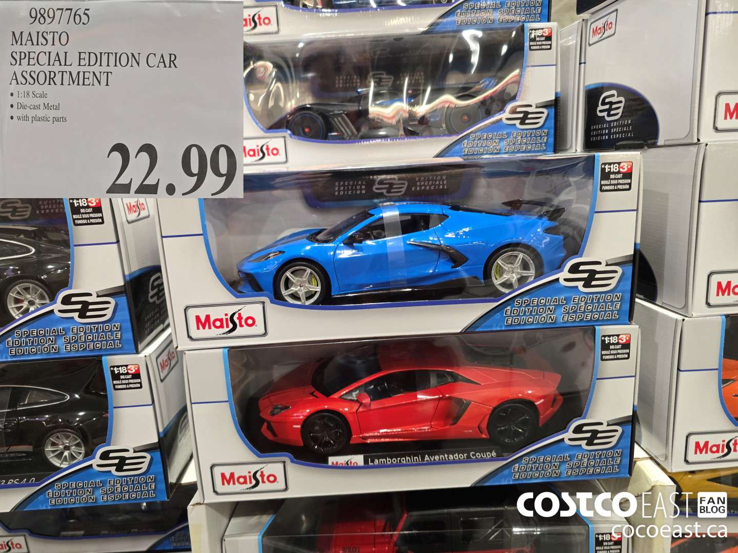 9897765 MAISTO SPECIAL EDITION CAR ASSORTMENT $22.99